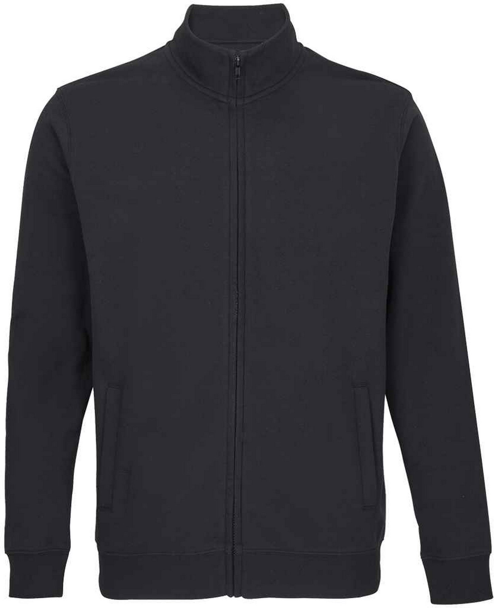 SOLS - "Cooper" Jacke Durchgehender Reißverschluss für Herren/Damen Unisex (Schwarz)