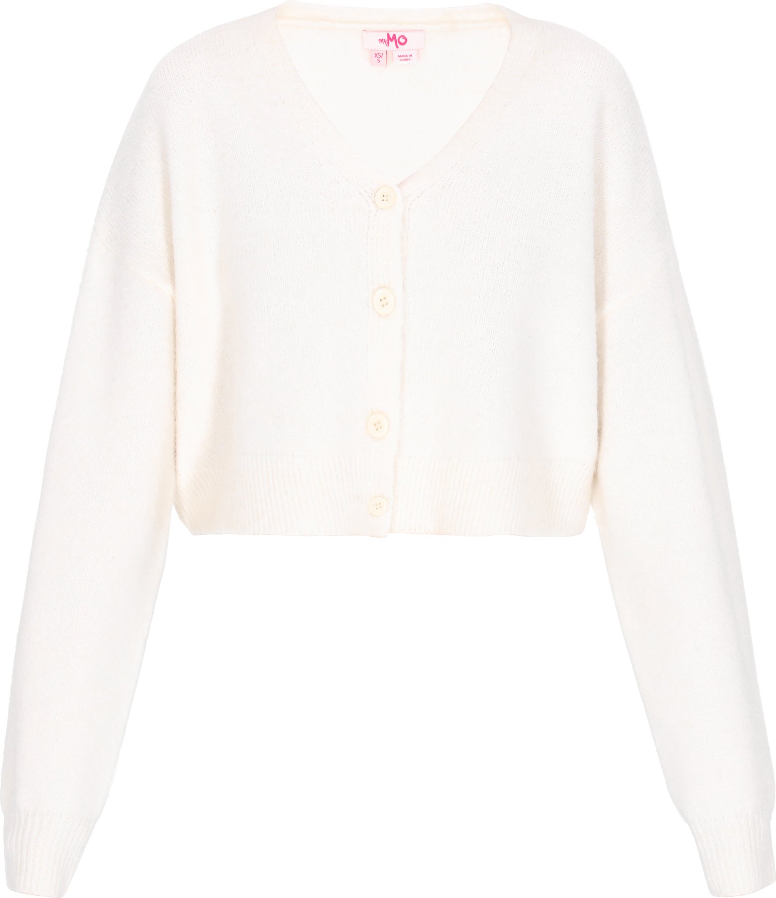 Mymo Strickjacke Frauen cremefarben