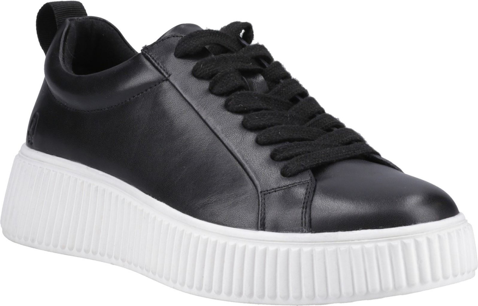 Hush Puppies Harlow Leder Damen Schwarz Sneakers