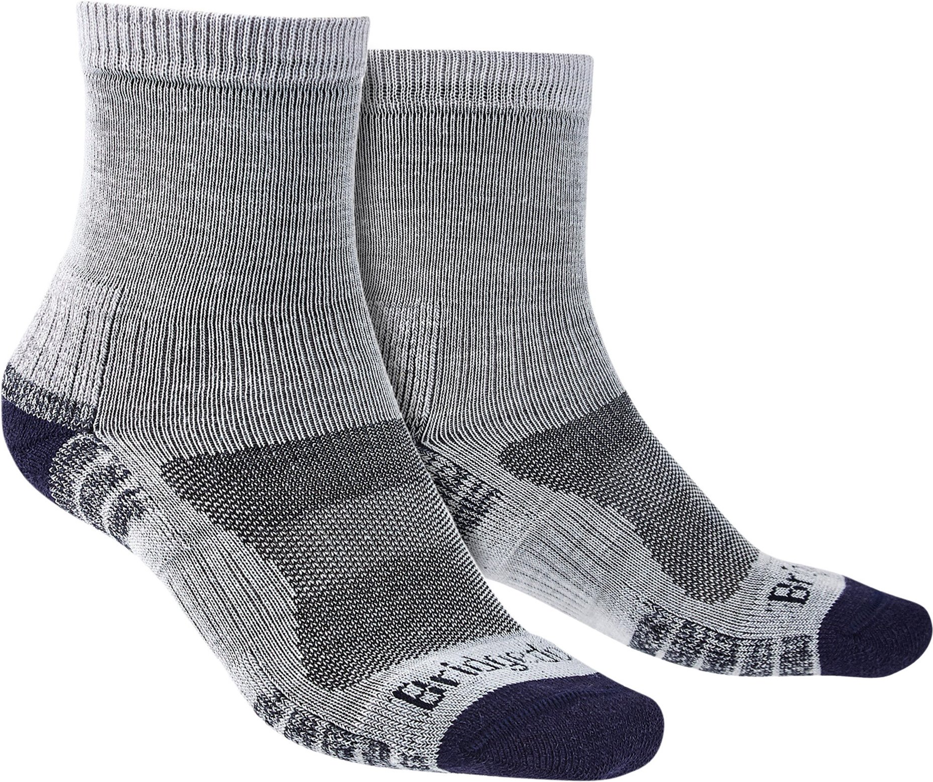 Bridgedale - Herren Wandern leichte Merino Socken - Silber / Marine