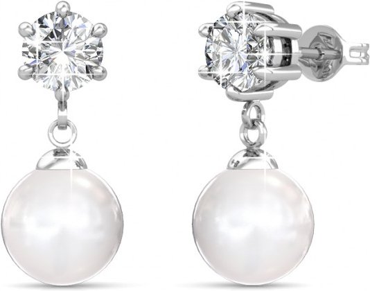 Pauline Ohrringe - Silber und Kristall