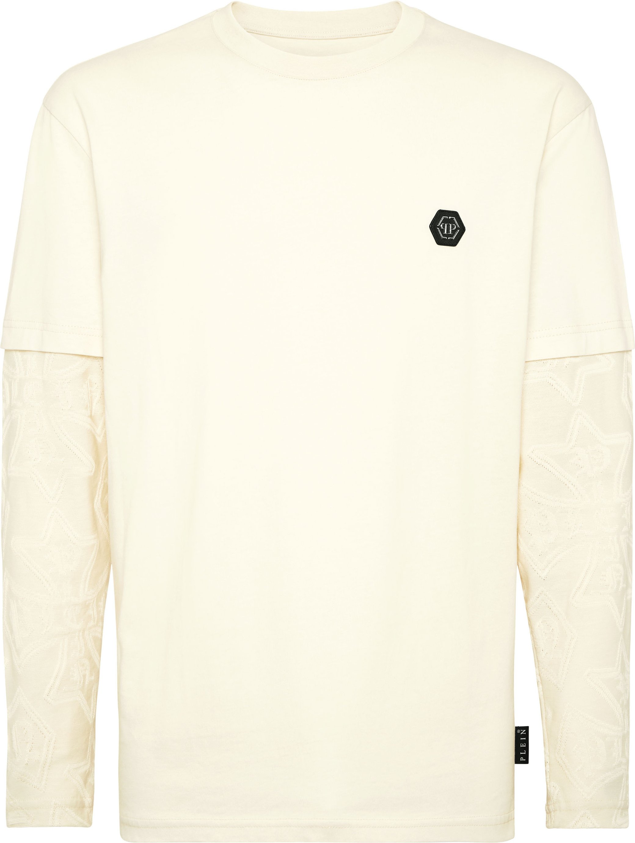 Double-Sleeved Longsleeve T-Shirt Jacquard Crest