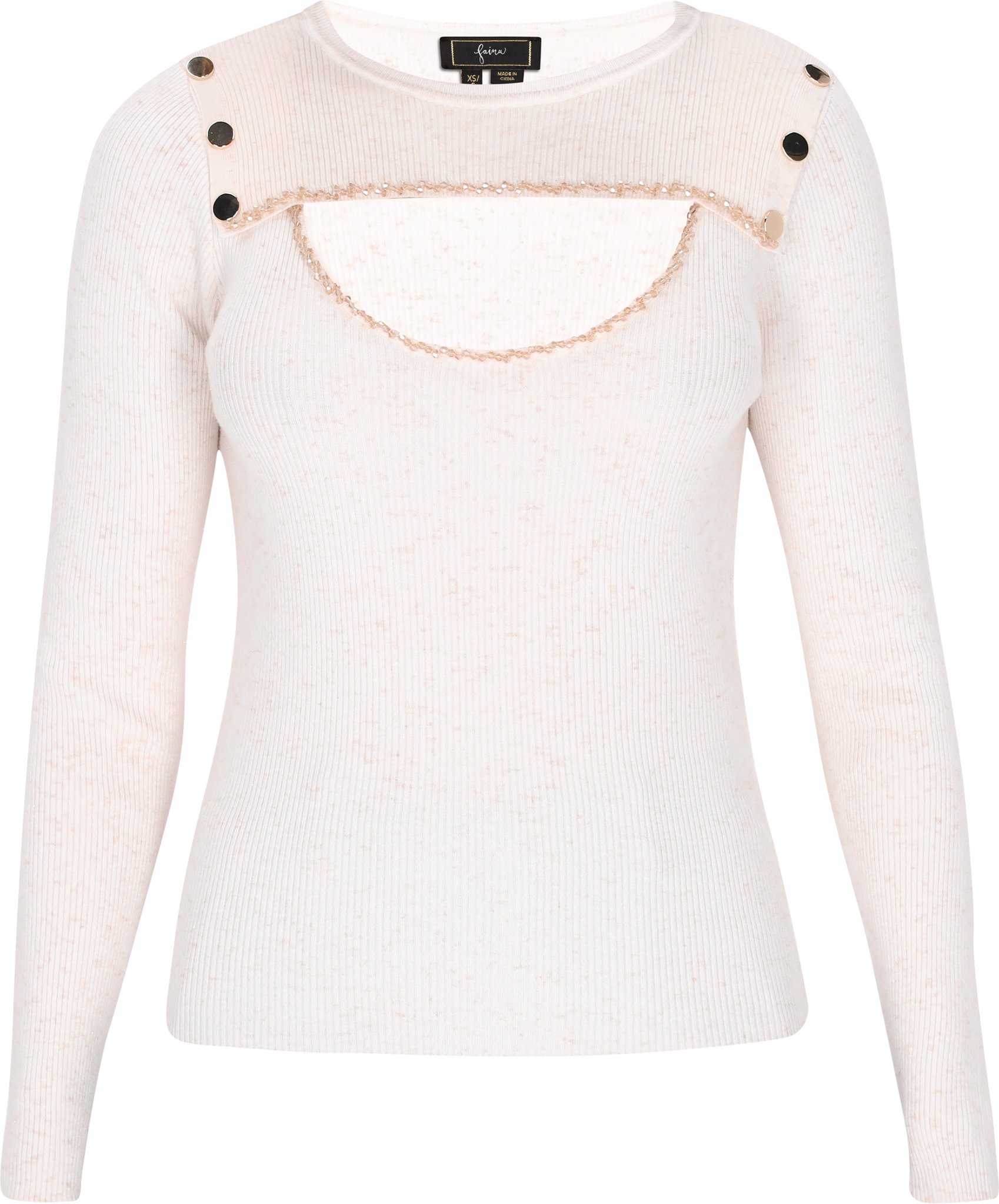 Faina Pullover Frauen cremefarben