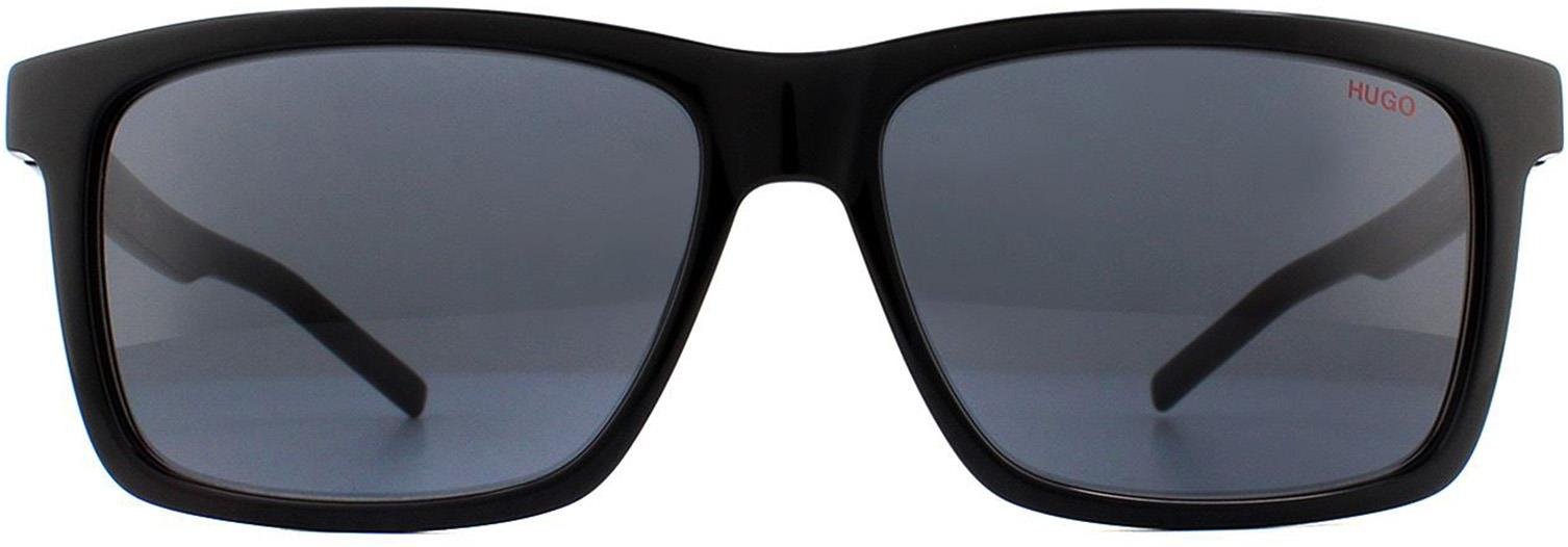 Hugo by Hugo Boss Rectangle Mens Schwarz Grau Sonnenbrille