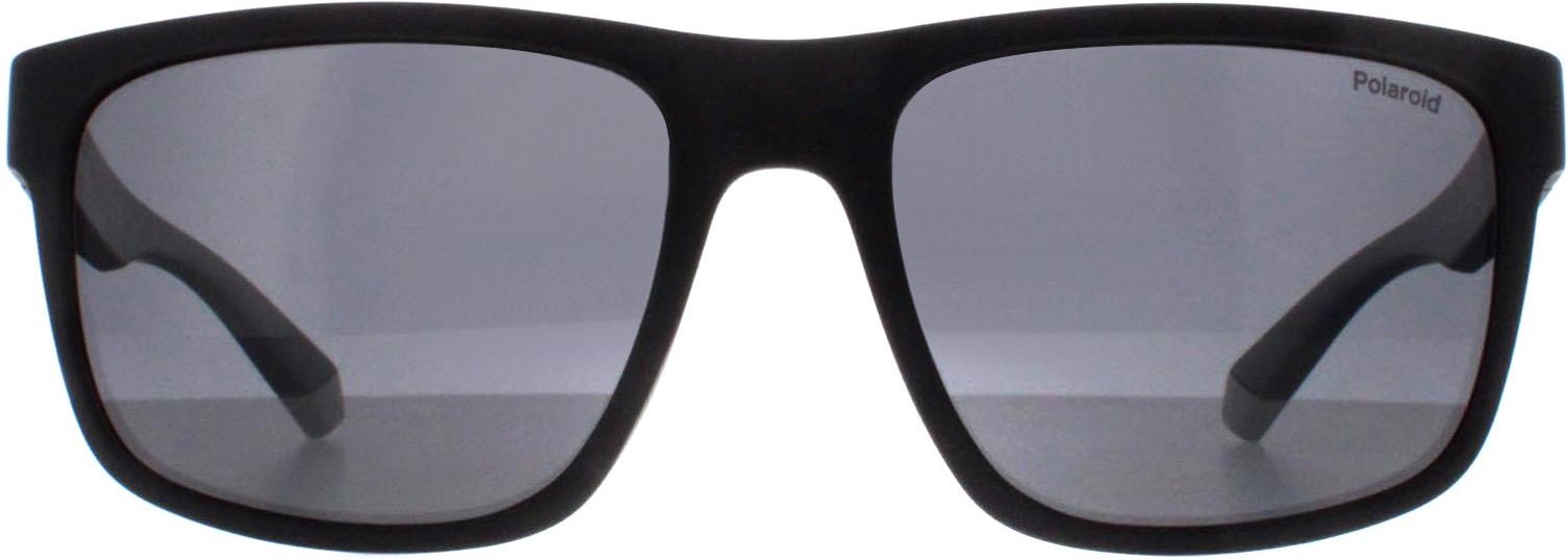 Polaroid Rectangle Herren Matt Schwarz Grau Polarisiert PLD 2157/S