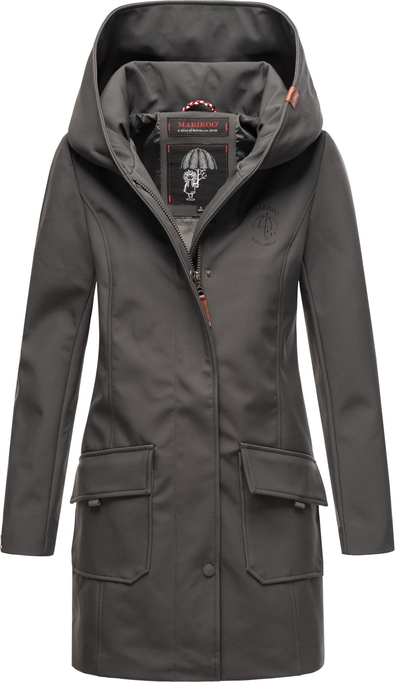 Thumbnail - Marikoo Damen Softshelljacke – Mayleen, wasserabweisend mit Kapuze