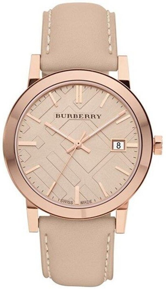 Burberry BU9014 Tan Zifferblatt Lederarmband Damenuhr
