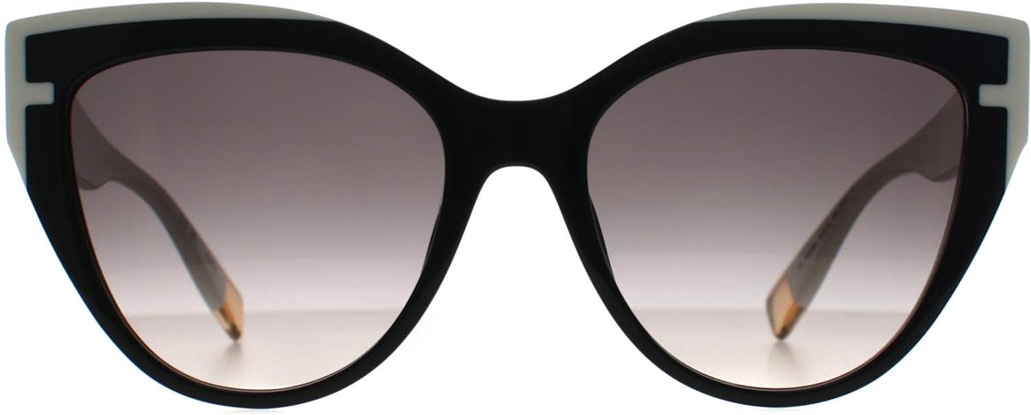 Furla Cat Eye Womens Shiny Schwarz Grau Gradient SFU694