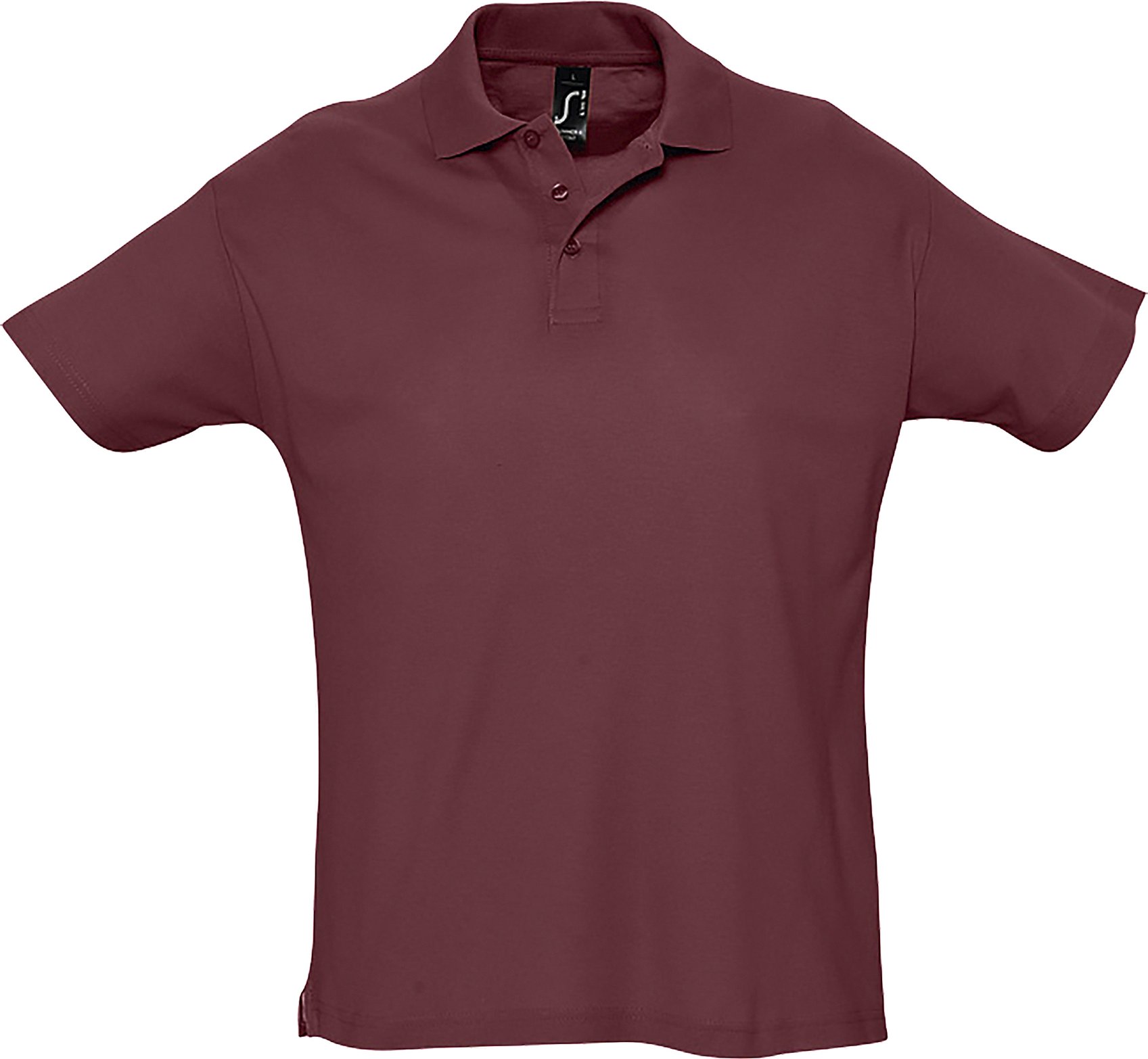 SOLS Herren Sommer II Pique Kurzarm-Poloshirt (Burgund)