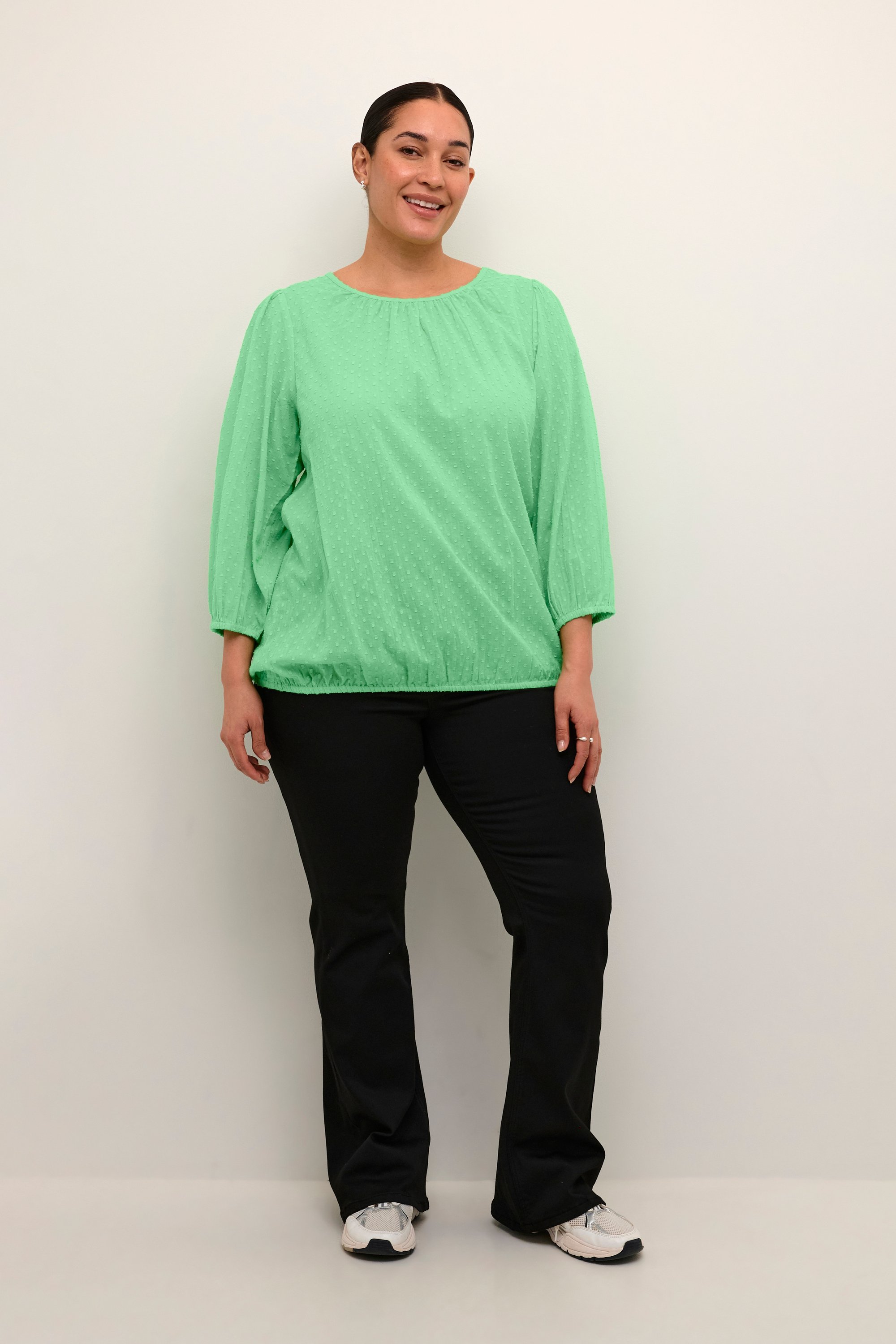 Langarm-Bluse Regular fit Spring Bouquet light green