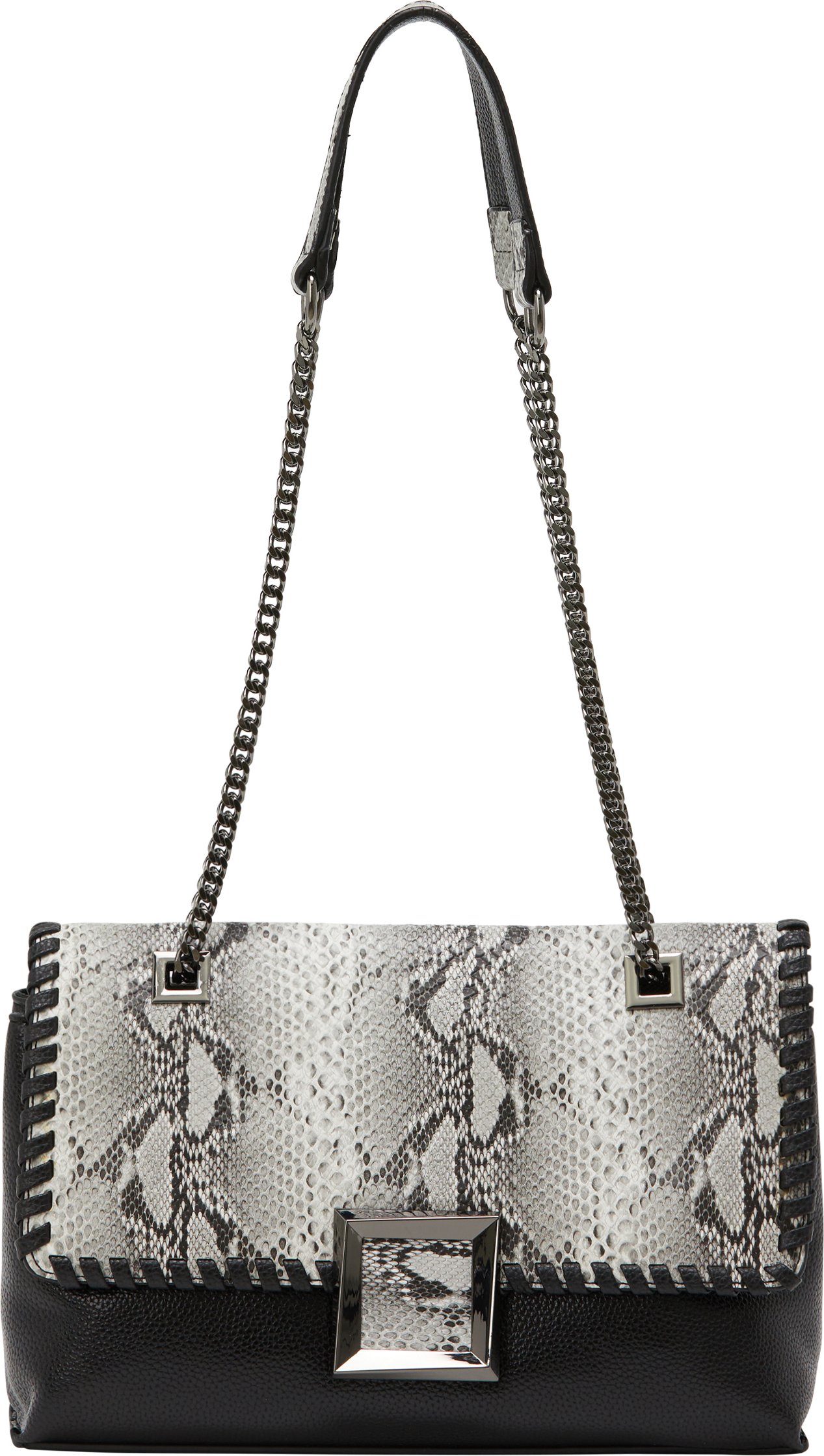 Faina Klappentasche Klappentasche Frauen weiß-schwarz