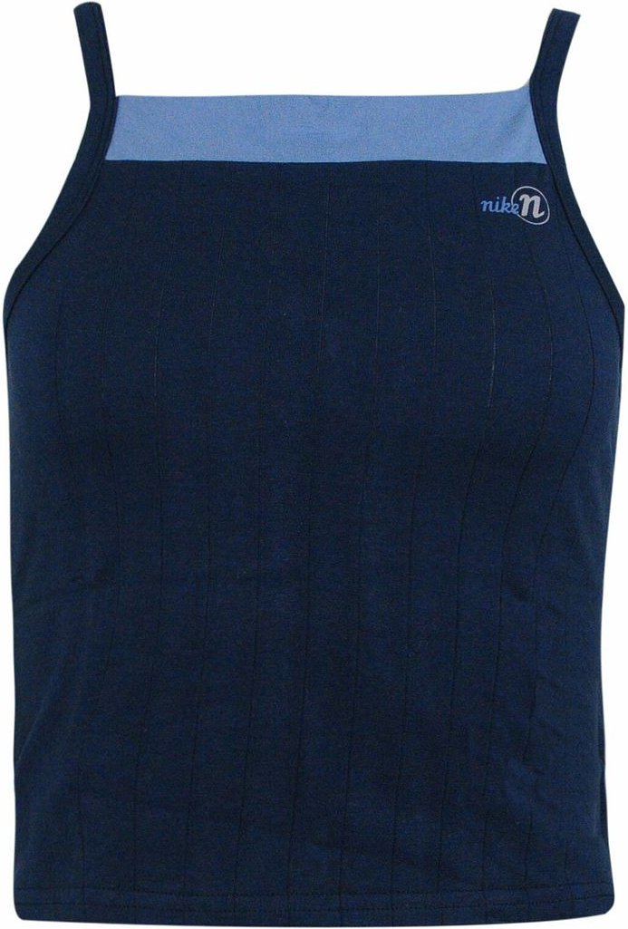 Nike Square Neck ärmellose Marineblau Womens Cropped Top 261086 451