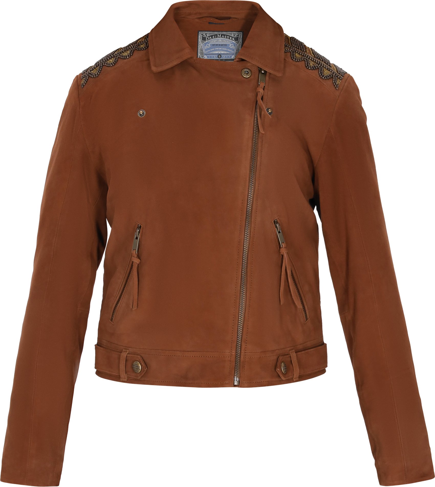 Dreimaster Jacke Frauen Cognac