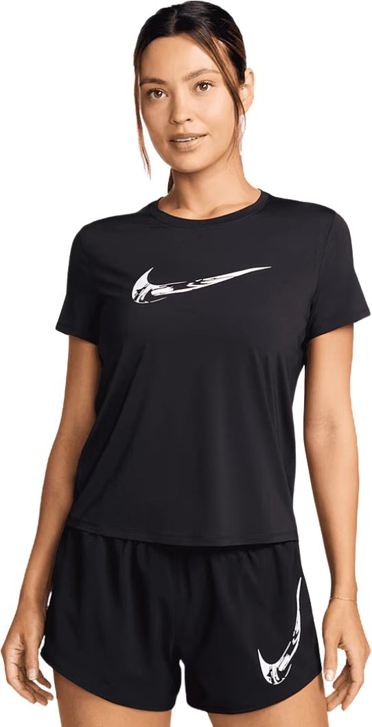 Nike One Swoosh Laufoberteil In Schwarz