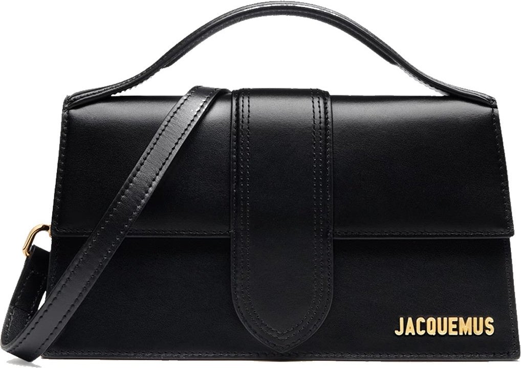 Jacquemus Le Grand Bambino Lederhandtasche - Goldlogo