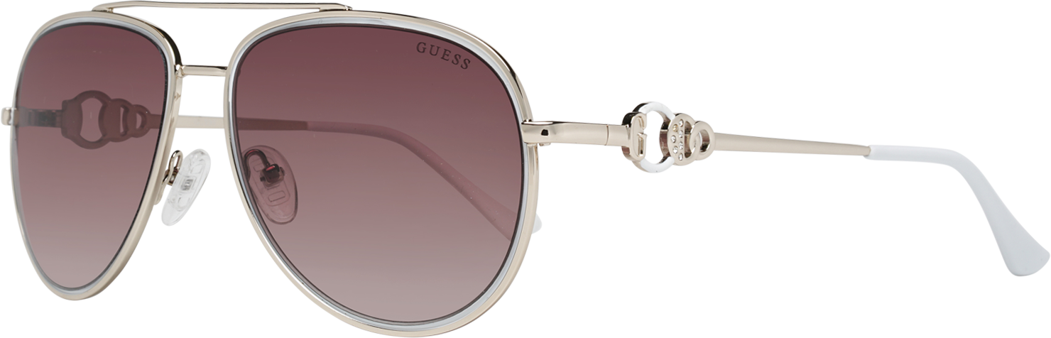 Guess Pilotenbrille Damen Gold Braun Farbverlauf GF0344