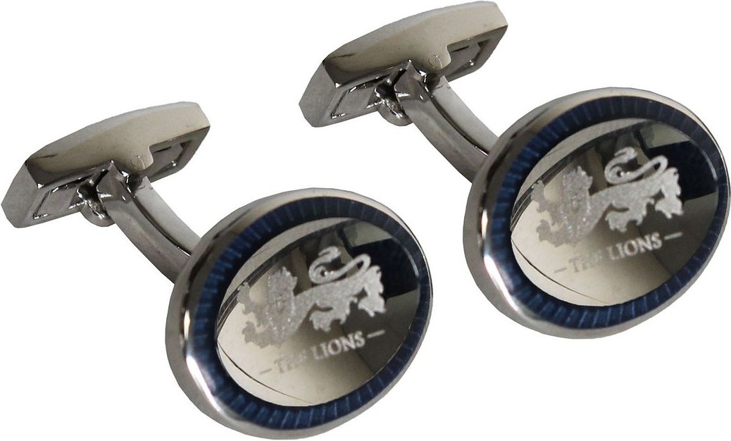 Hackett London Lions Mens Silver/Navy Manschettenknöpfe