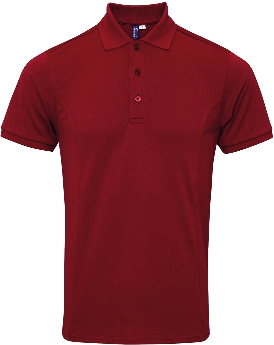 Thumbnail - Premier Mens Coolchecker Plus Pique Polo mit CoolPlus (Burgund)