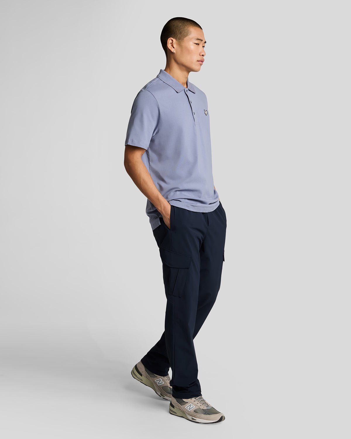 Lyle & Scott Nylon-Cargohose – Marineblau