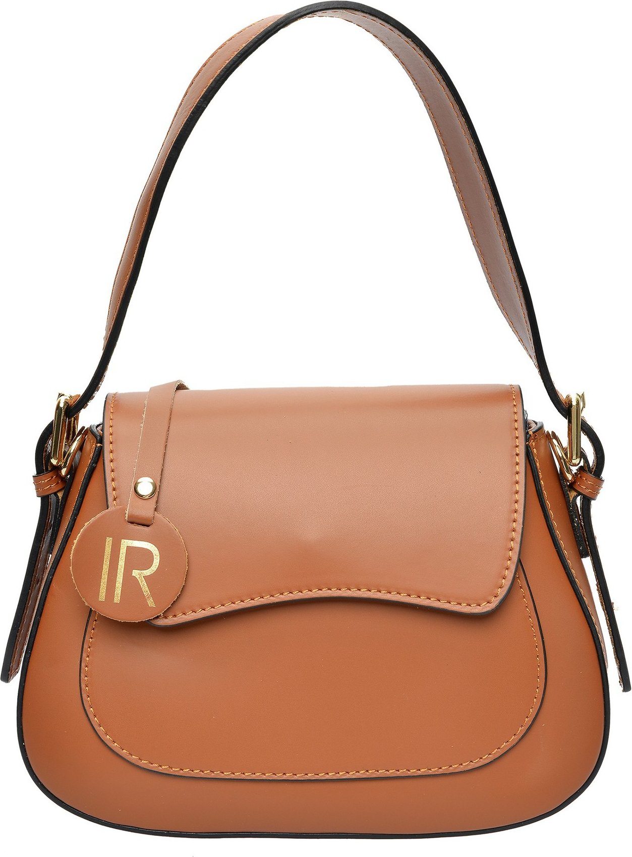 Isabella Rhea Braune Lederhandtasche