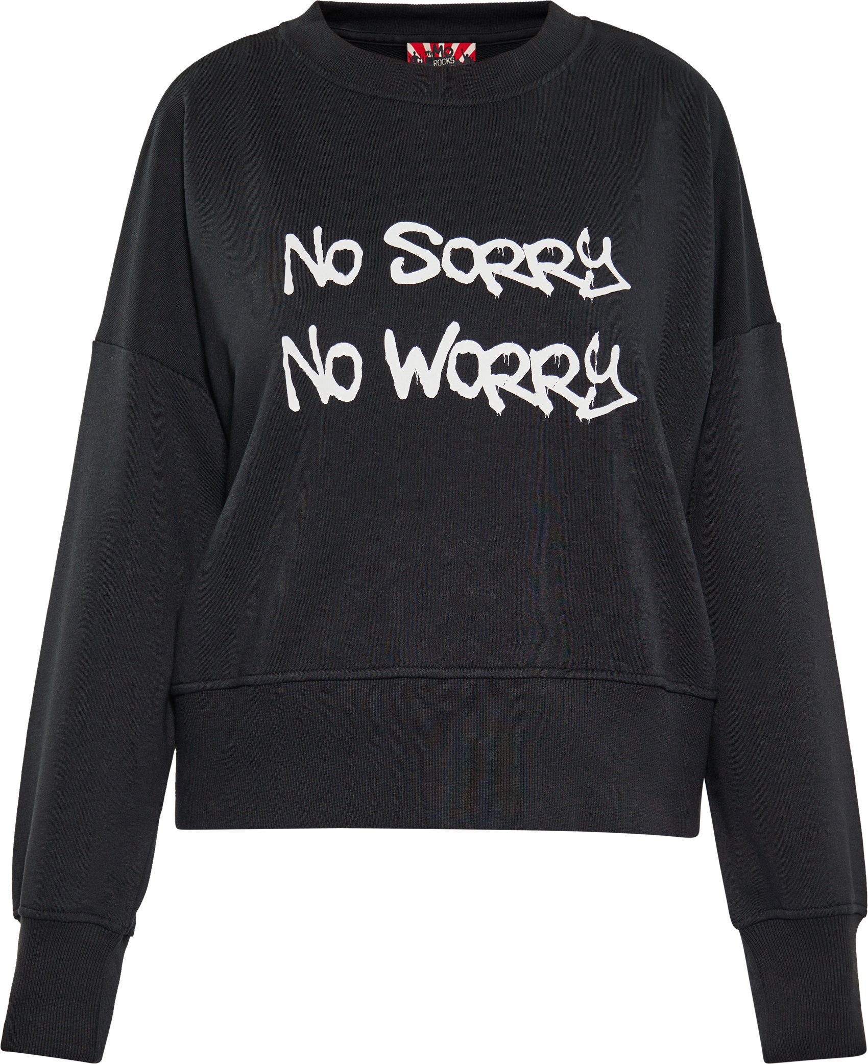 Mymo Sweatshirt Damen schwarz
