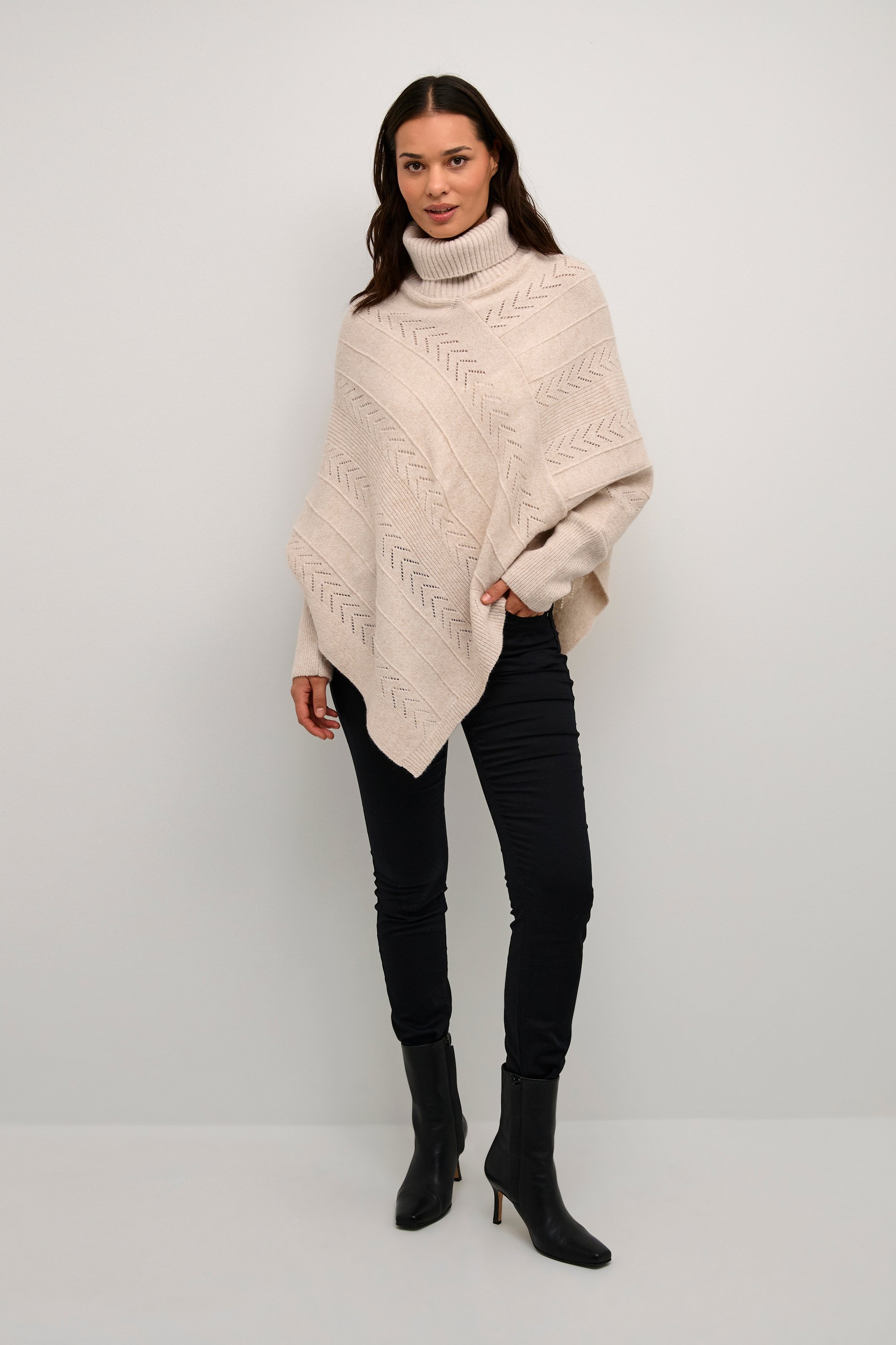 Poncho Loose fit melange