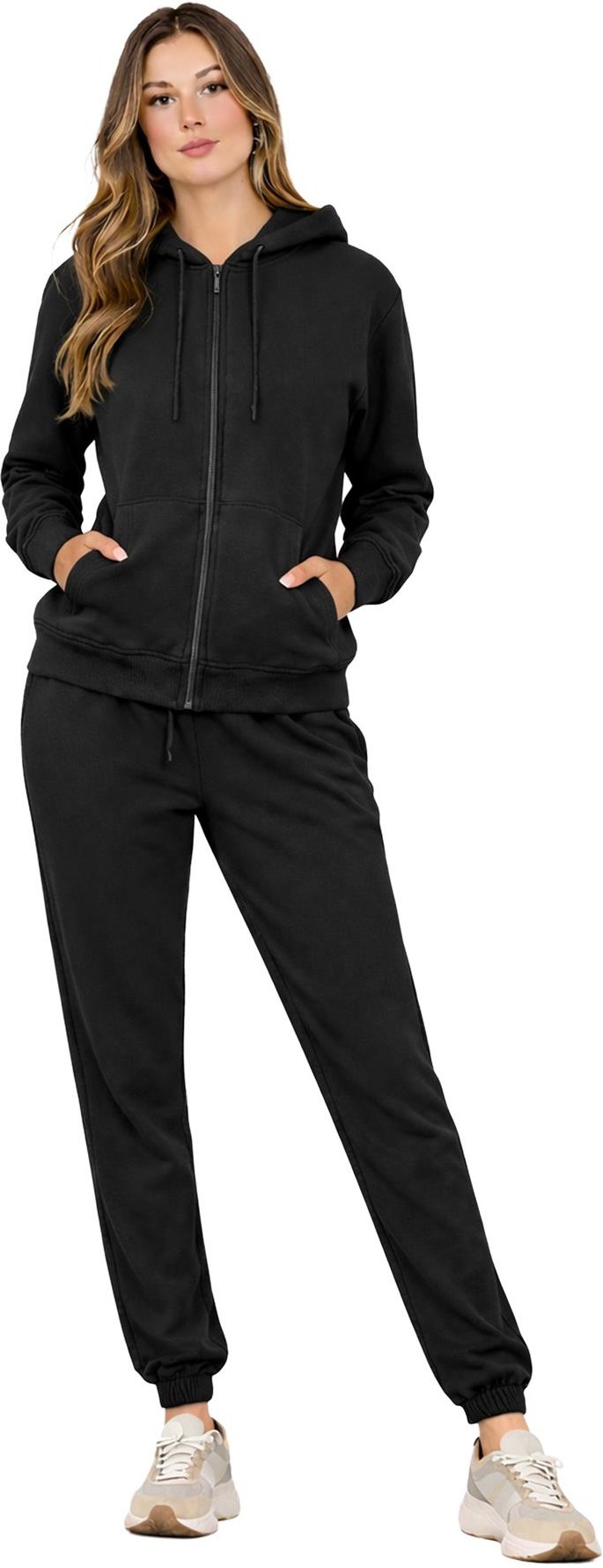 Kruze | Damen Zip-Up Hoodie Trainingsanzug Set