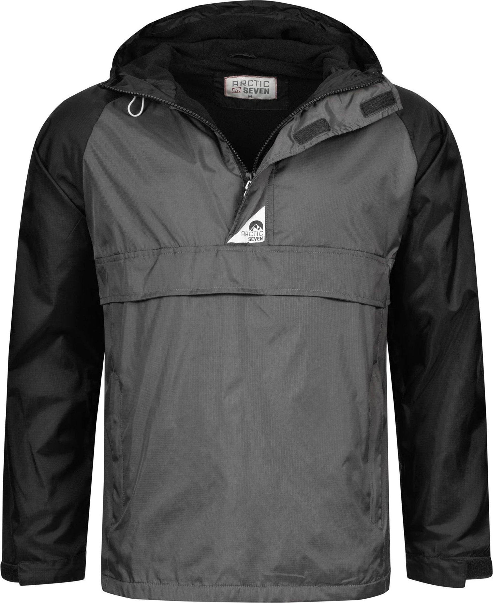 Arctic Seven Herren Regenjacke – Dunkelgrau-Schwarz