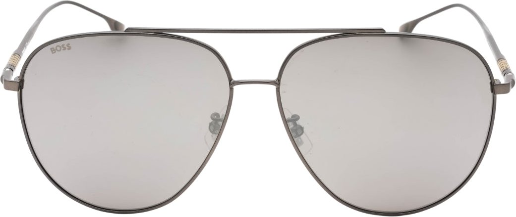 Hugo Boss - Sonnenbrille in mattem Rutheniumsilber
