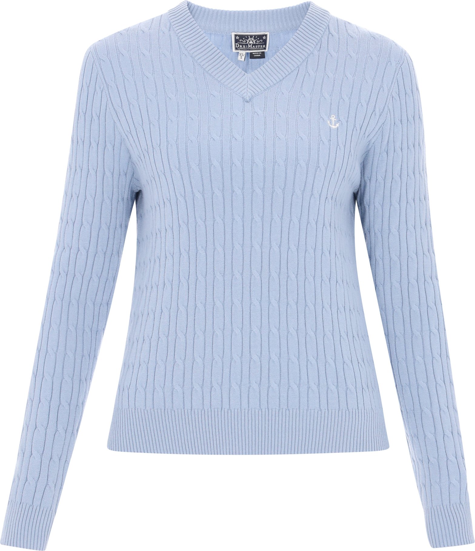 Dreimaster Pullover Frauen hellblau