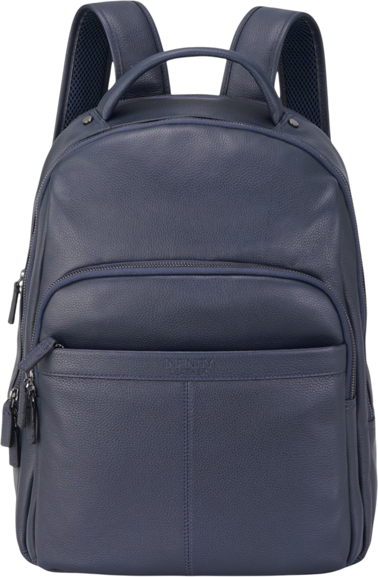 Echtleder Marineblau Vintage Rucksack Laptoptasche Reiserucksack - Capri