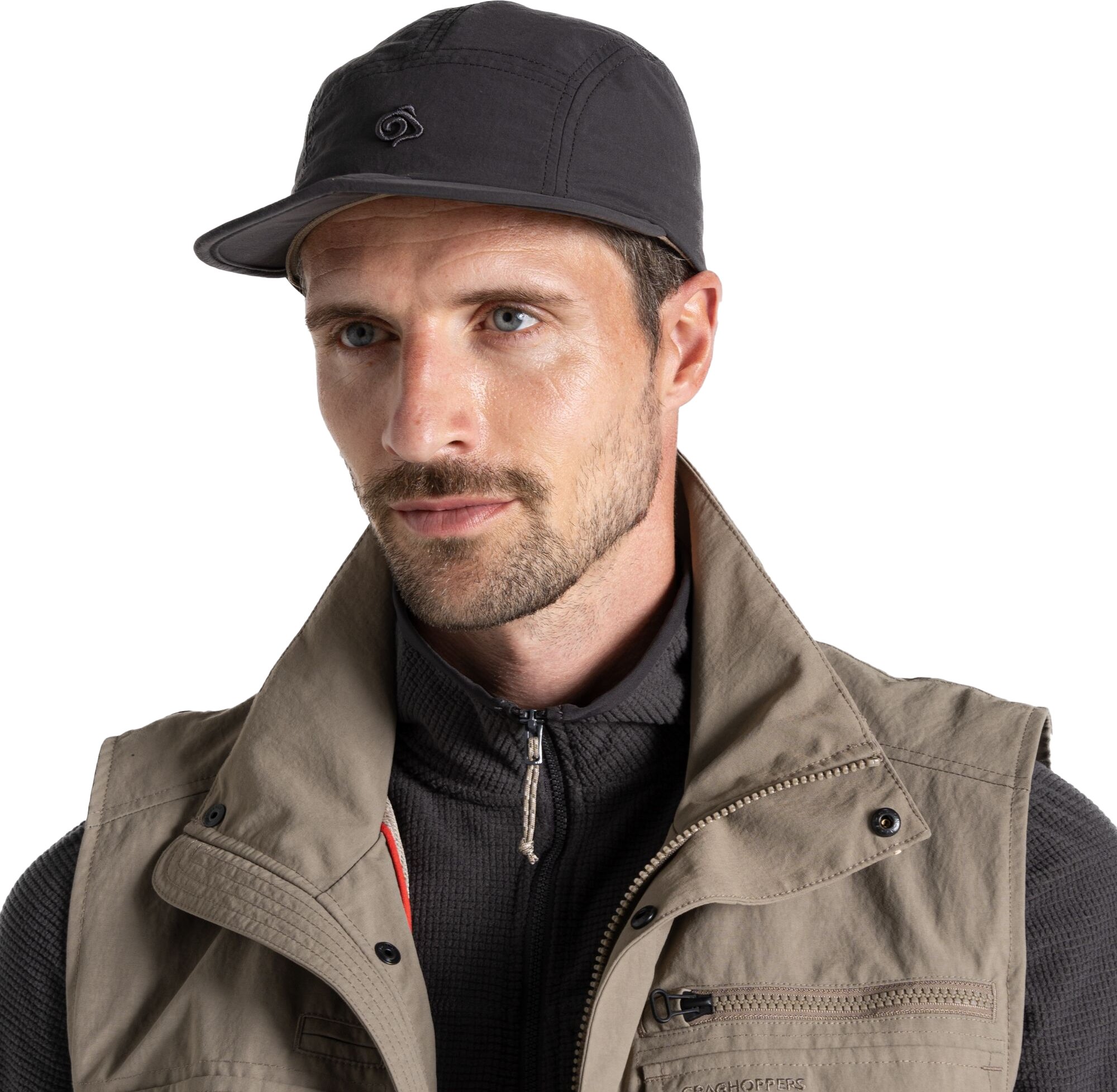 Craghoppers - "Nosilife II" Kappe Packable (Schwarzer Pfeffer)