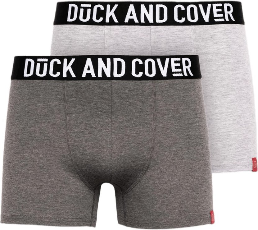 Duck and Cover - "Darton" Boxershorts für Herren (2er-Pack) (Grau)