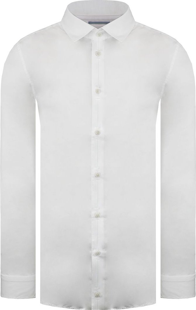 Ted Baker Bellow Herren weißes Satinhemd