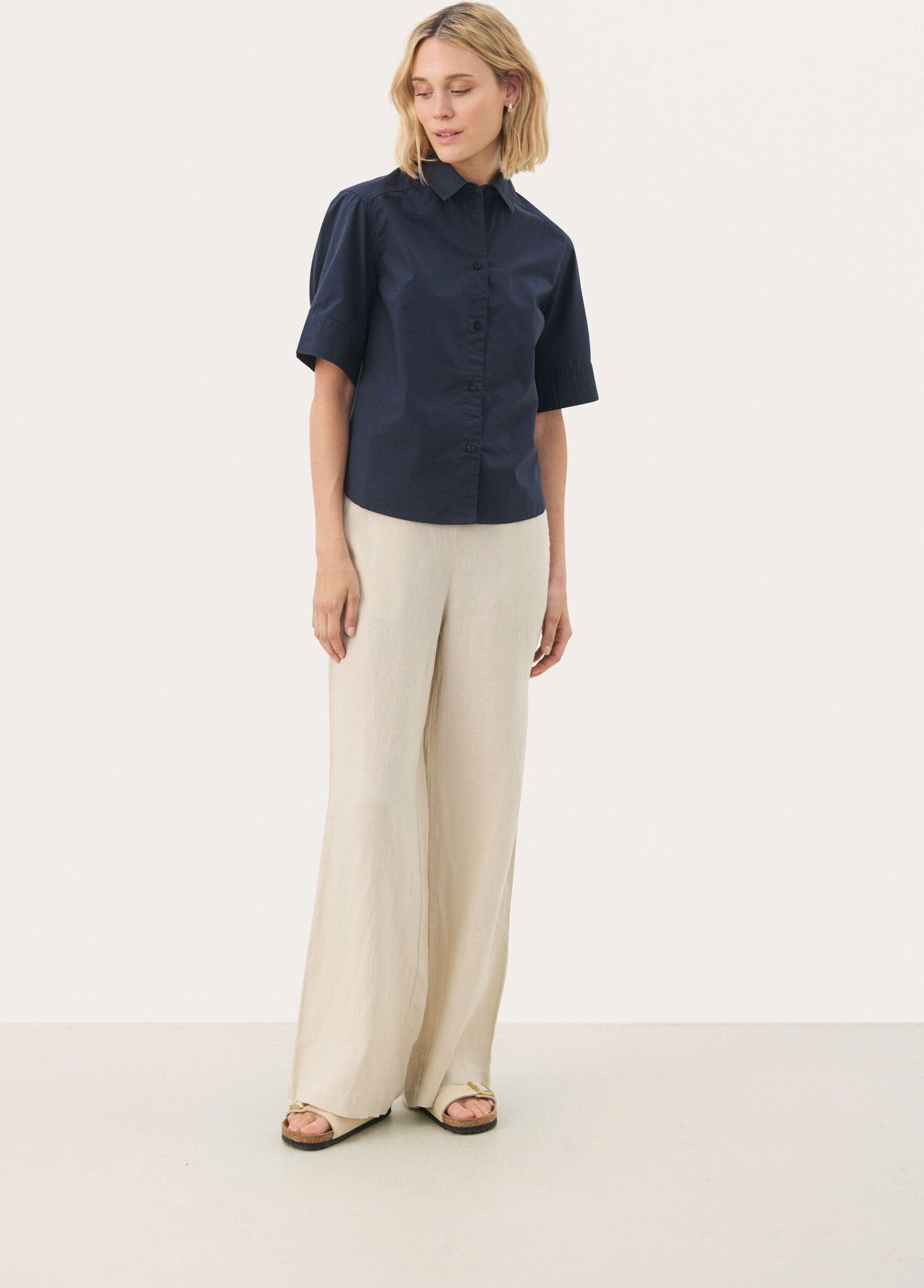 Kurzarmhemd Baggy fit After Midnight dark blue