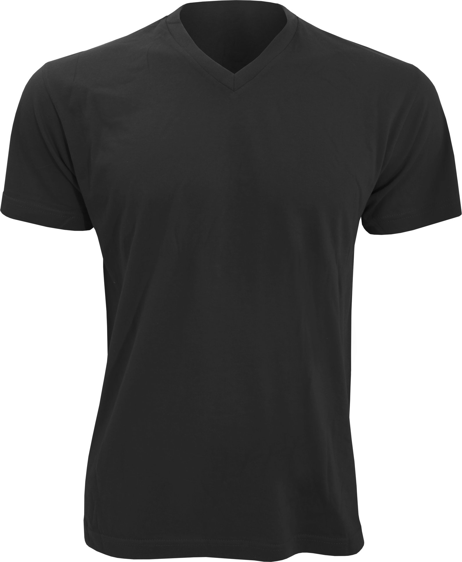 SOLS Herren Victory T-Shirt, V-Ausschnitt, Kurzarm (Tiefschwarz)