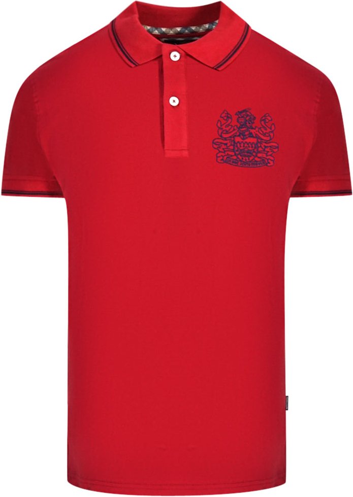 Aquascutum Aldis Rotes Poloshirt mit Spitze