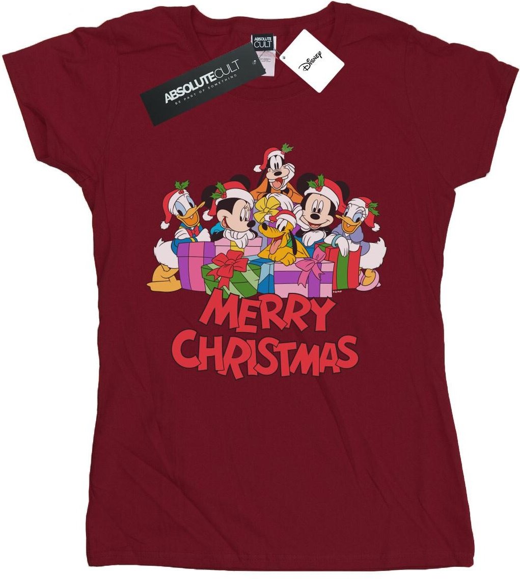 Disney - "Mickey Mouse and Friends" T-Shirt für Damen (Burgunderrot)
