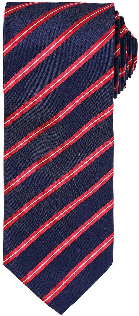 Premier - Krawatte für Herren (Marineblau/Rot)