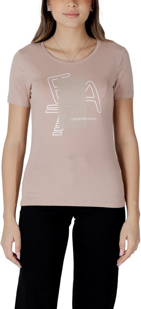 EA7 Emporio Armani Pinkes Baumwoll-T-Shirt