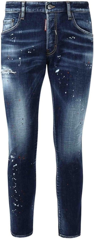 Dsquared2 Medium Easy Wash Skater Jeans In Marineblau
