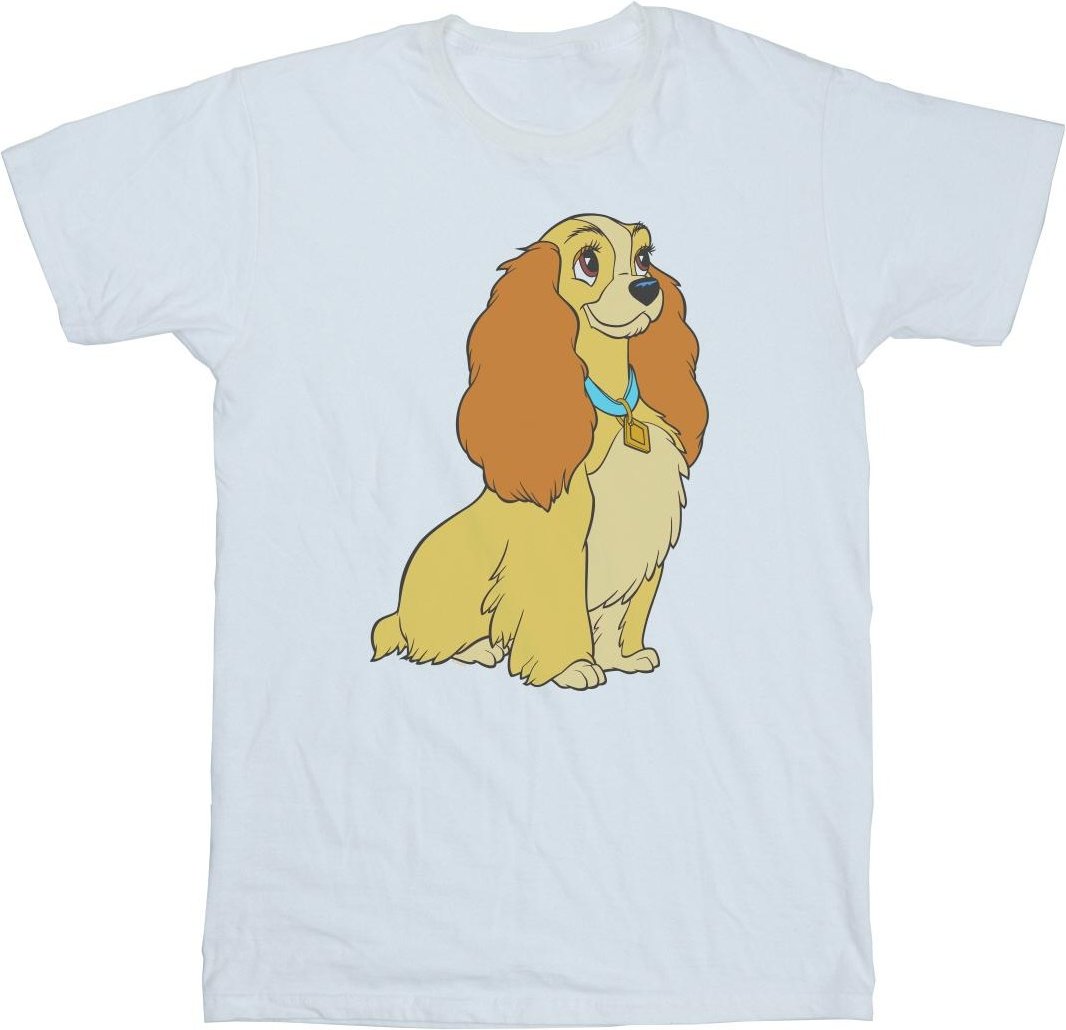 Disney - "Lady And The Tramp Lady Spaghetti Heart" T-Shirt für Mädchen (Weiß)