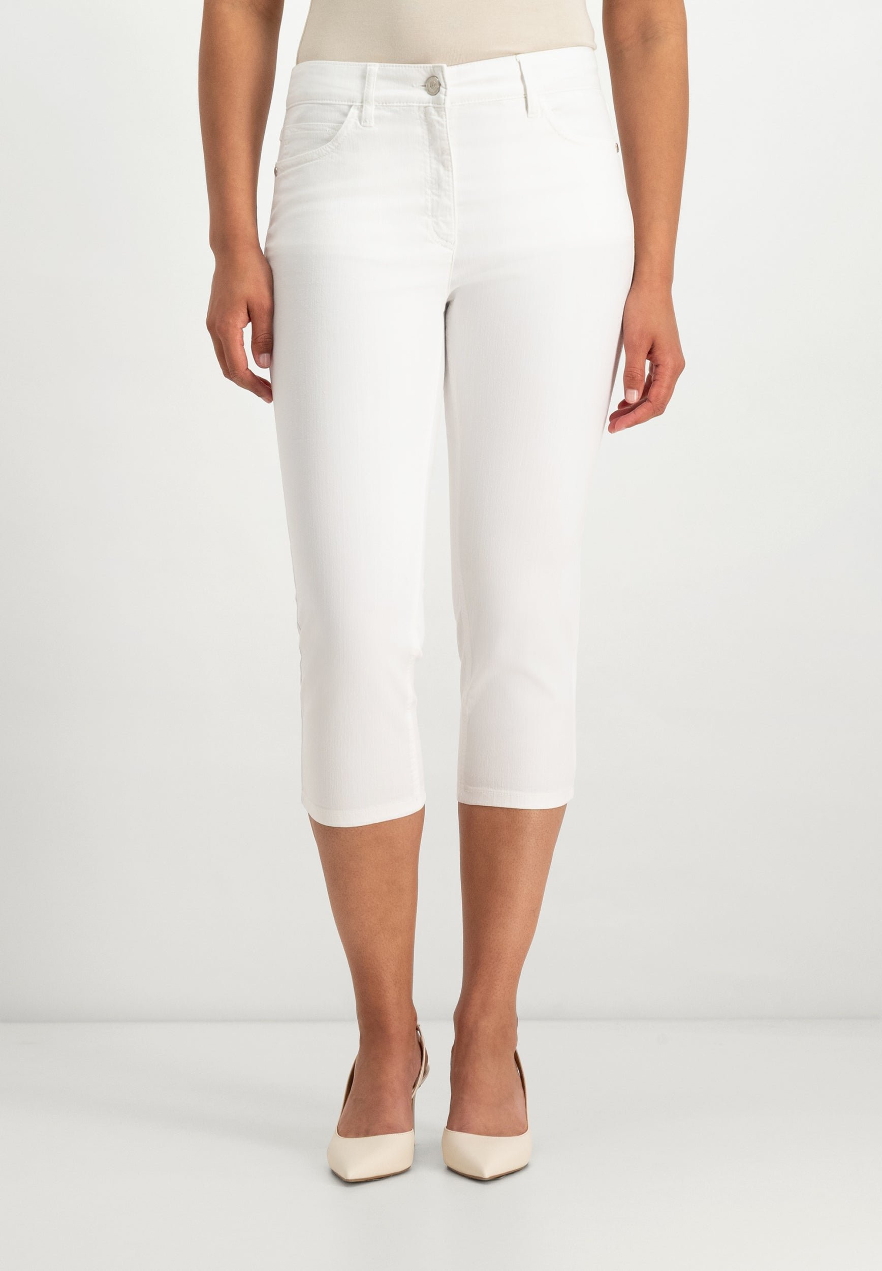 Kora Cropped Jeans | Optisches Weiß
