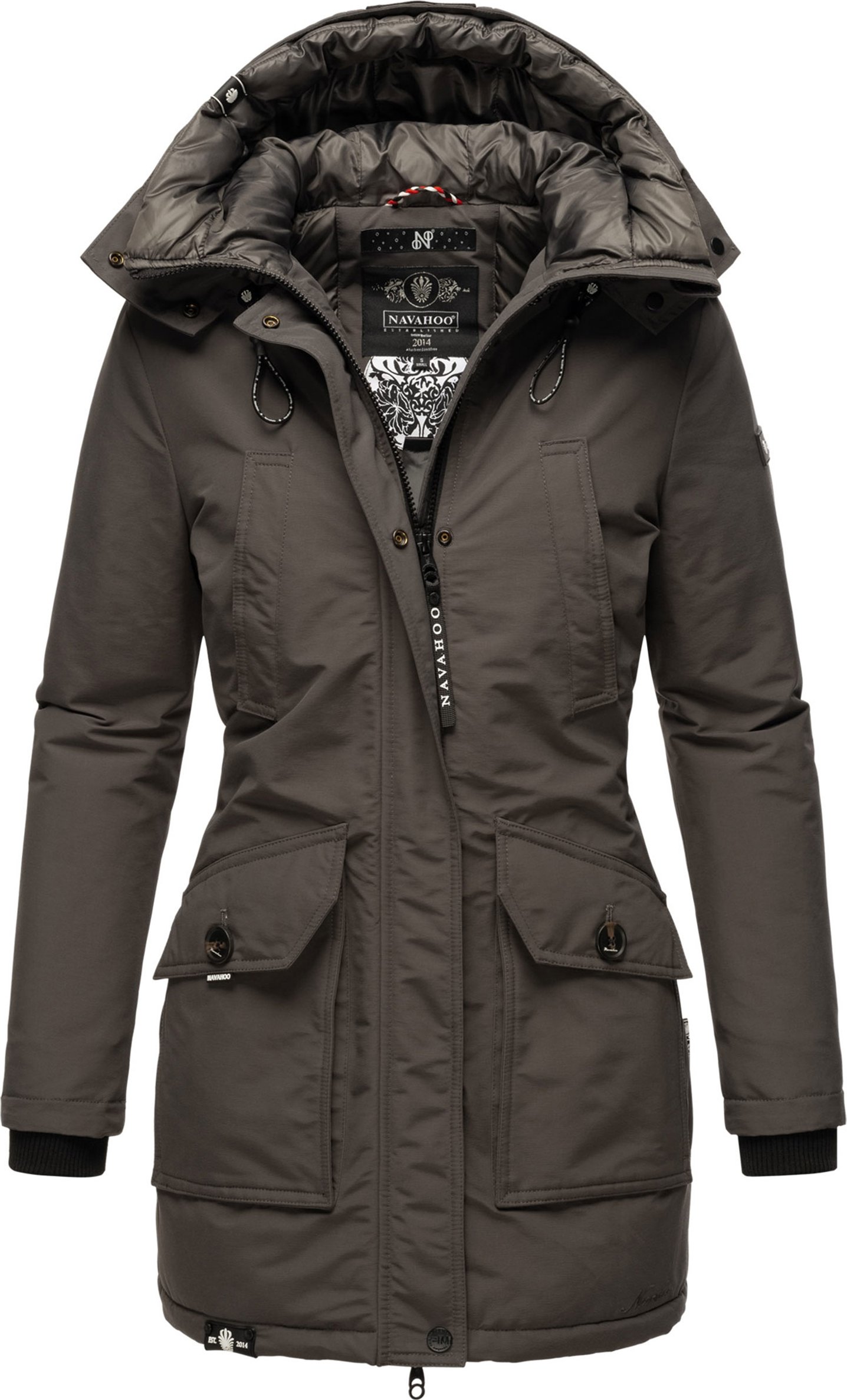 Navahoo Damen Winterjacke Blizzardstorm – Lang, Warm & Funktional