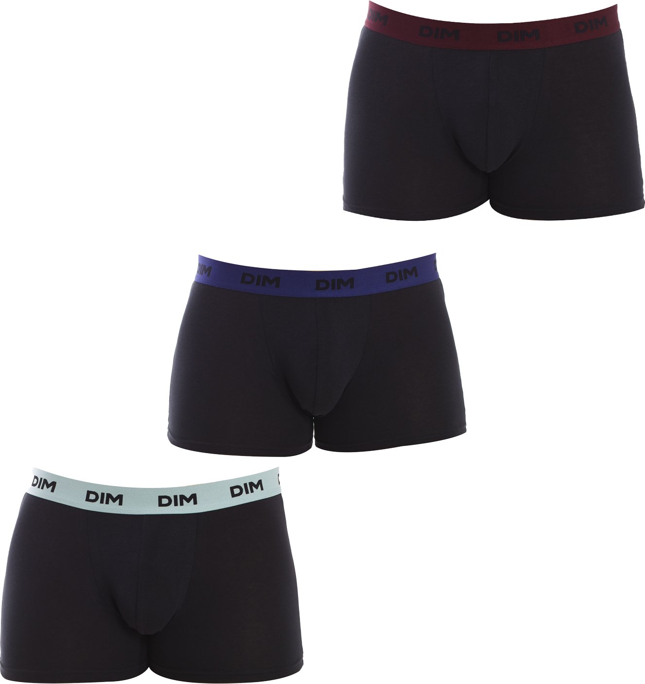 Pack-2 Boxershorts Mix und Farben von atmungsaktivem Stoff D005D Männer