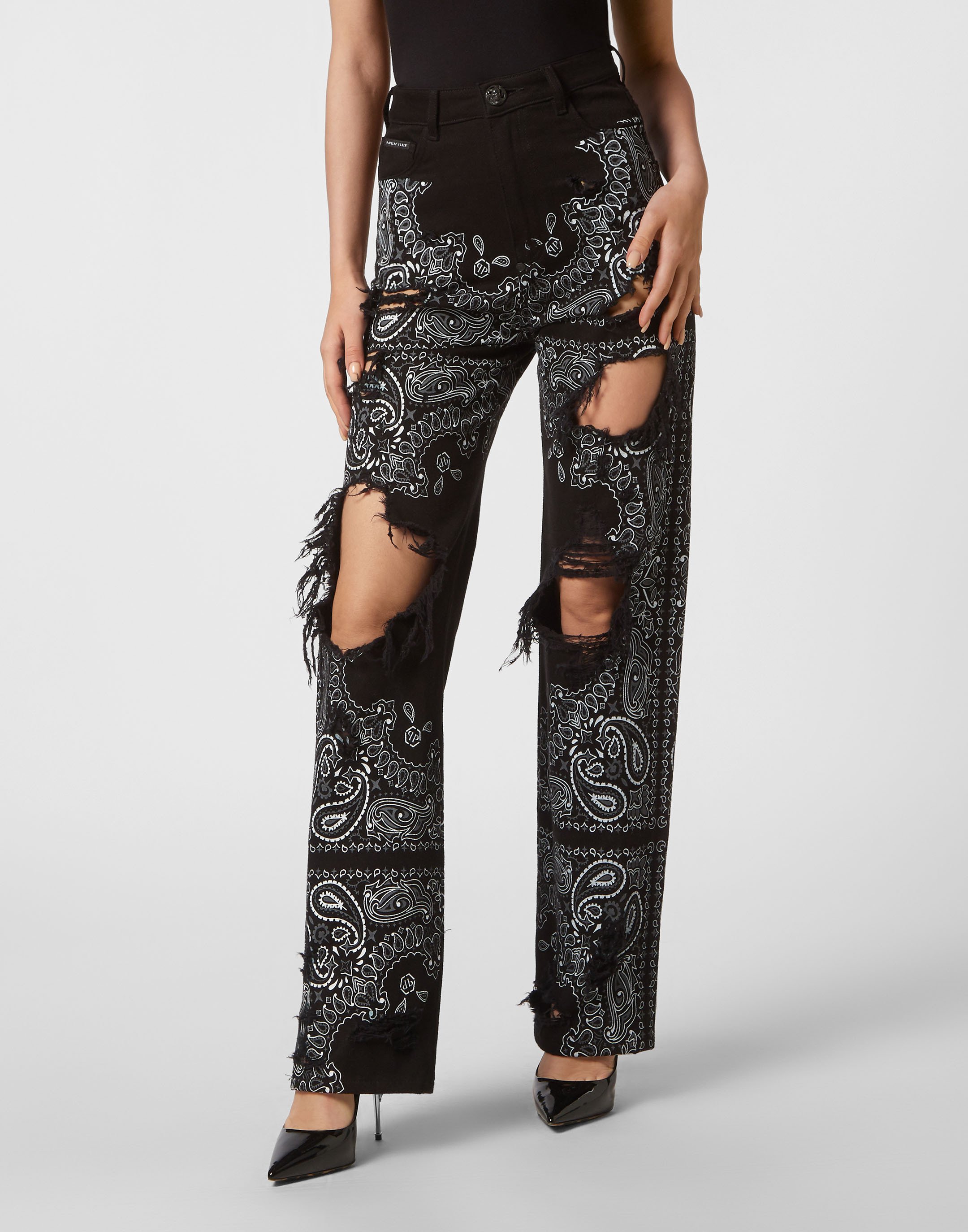 Wide-Leg-Jeans Paisley