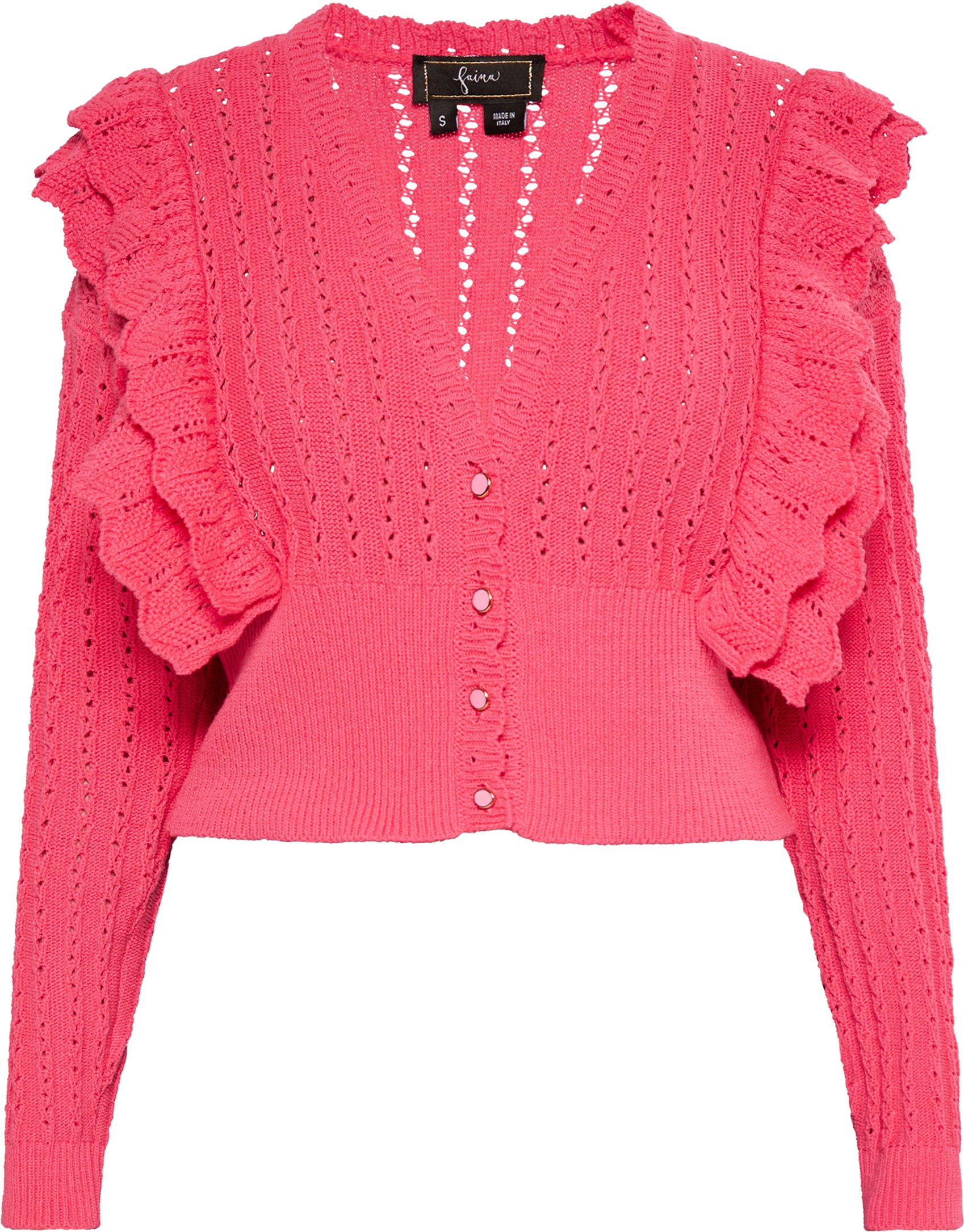 Faina Strickjacke Damen Rosa