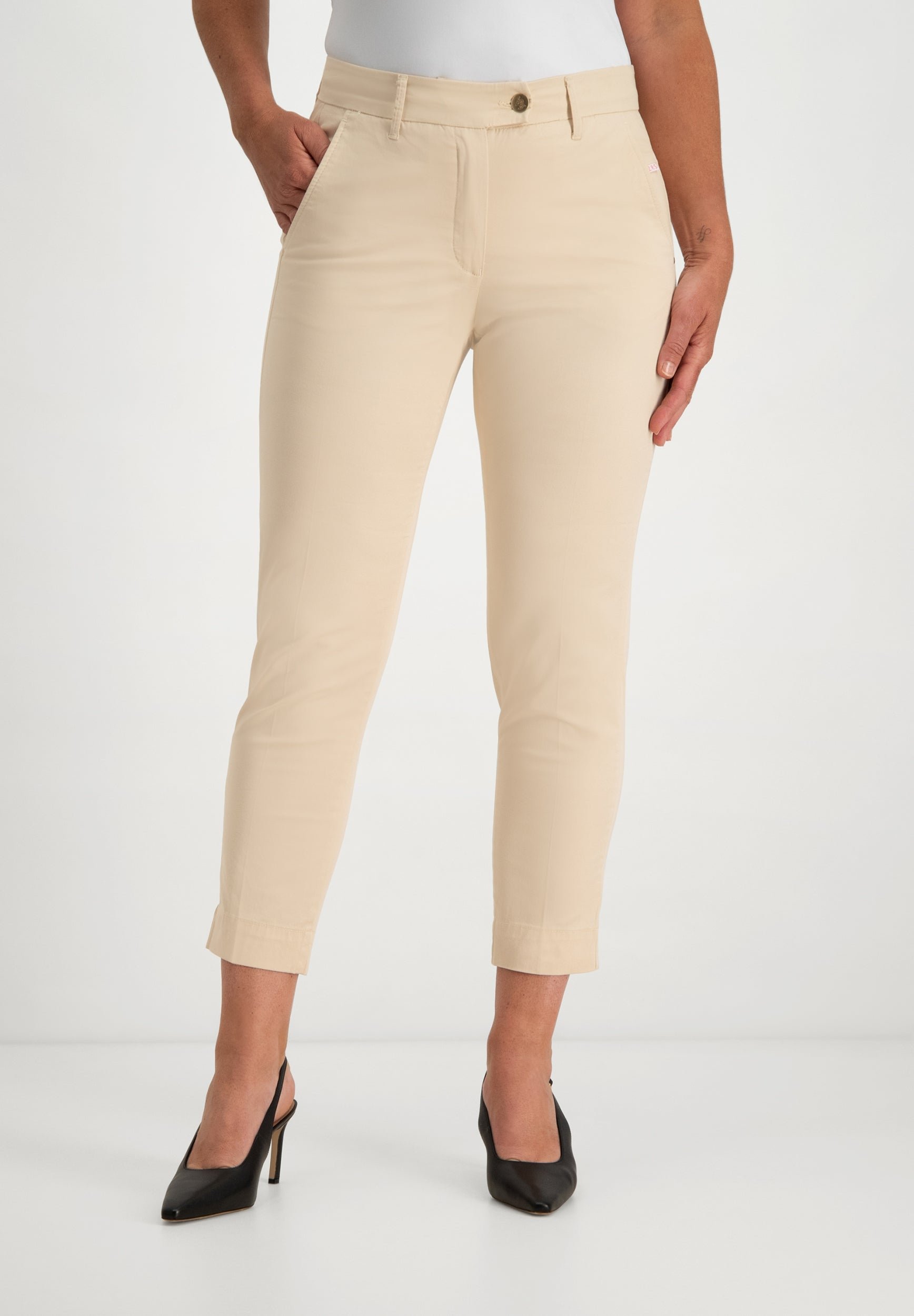 Verena Slim Pants | Hellbeige