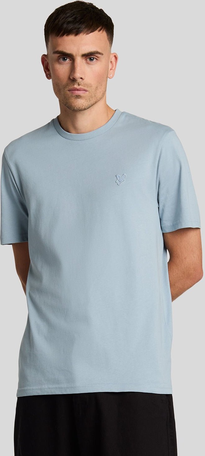 Thumbnail - Lyle & Scott Baumwoll Rundhalsausschnitt T-Shirt - Blau Asche