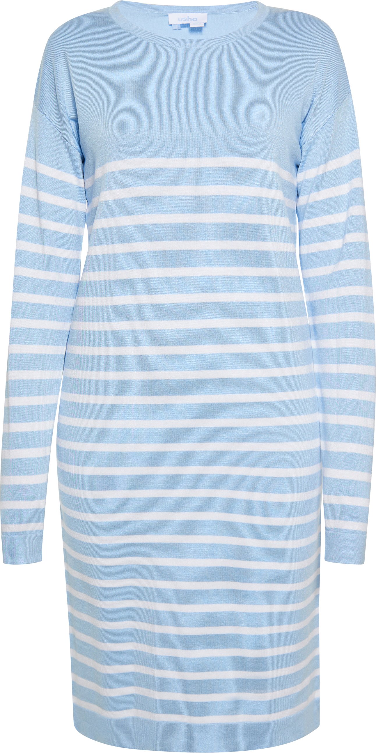 usha Kleid Damen hellblau weiss